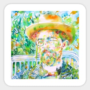 ANTON CHEKHOV - watercolor portrait.1 Sticker